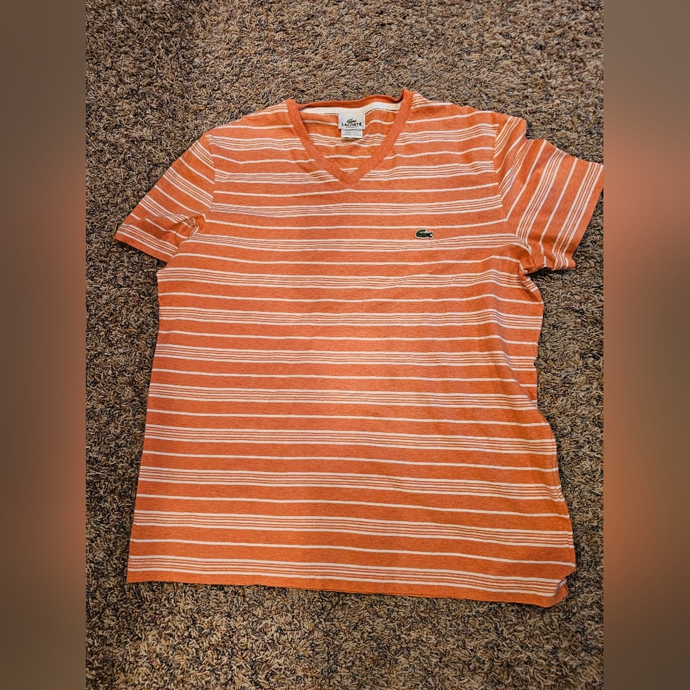 Men 2 Lacoste Shirts T-shirt & Polo Size 5 L NWT - Picture 6 of 9